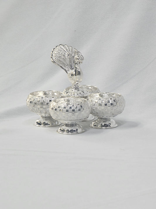 4 in 1 Peacock Welcome Bowl