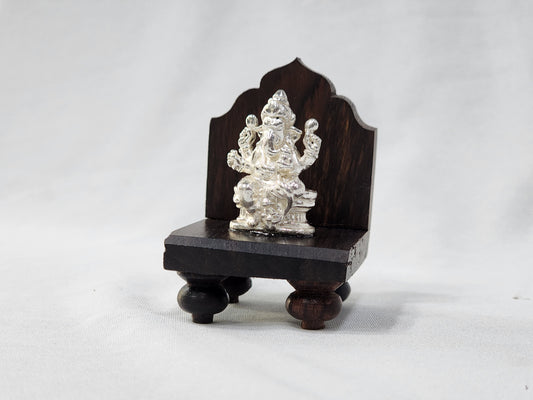 Wooden stand Ganesha
