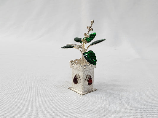 Classic Green and Red Stone Tulasi Madam