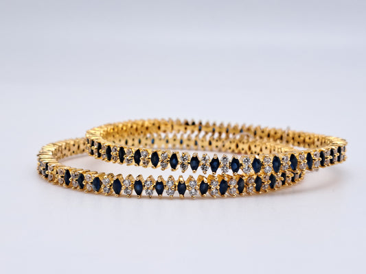 White & Violet AD Stone Rhombus Floral G.Polished