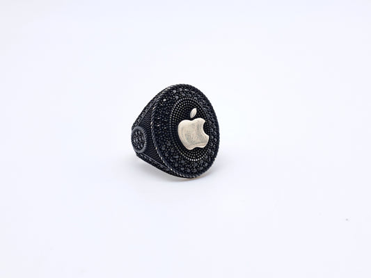 Apple Mac Ring - Marcasite