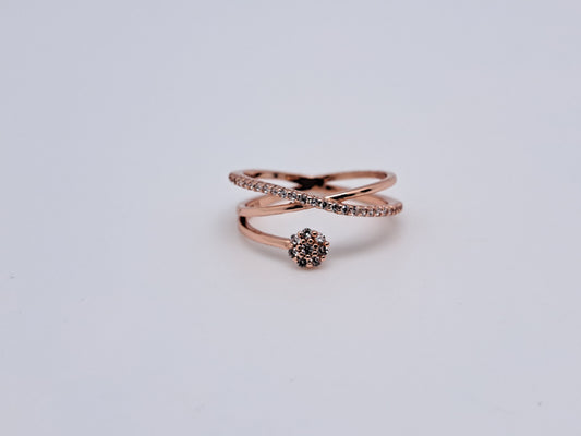 Intersections Floral Ring - Rose Gold