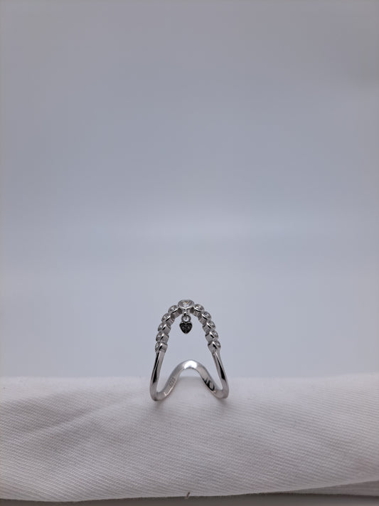 Traditional Vanki Ring Silver - AD Stone