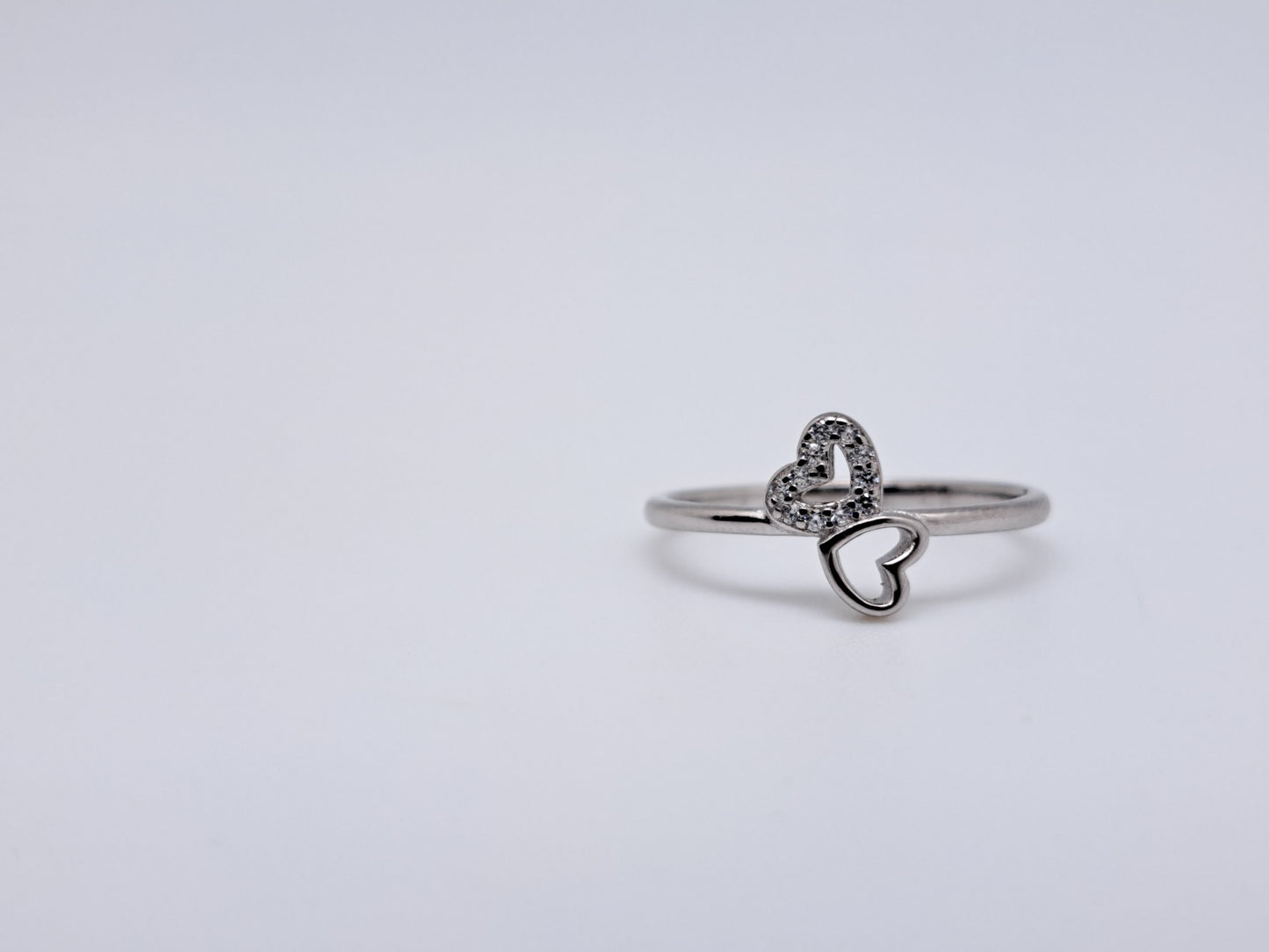 Touching Hearts Silver Ring