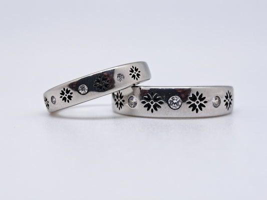 Couple Ring Silver - Star