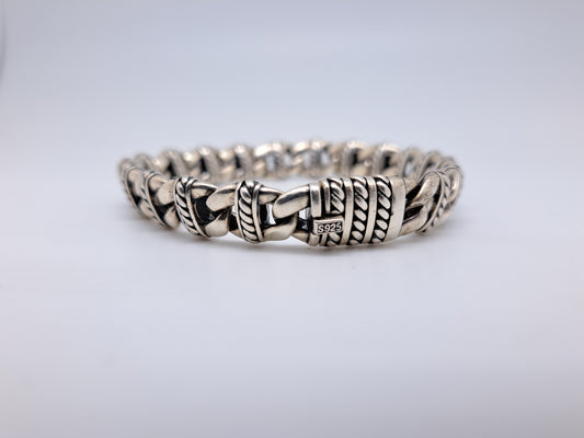 Cross Knit Antique Bracelet