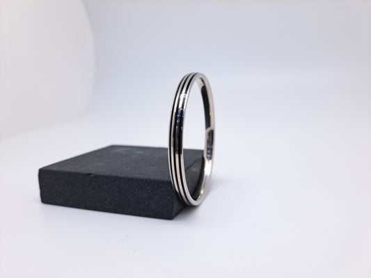 3 Lines Trending Black Enamel Kada