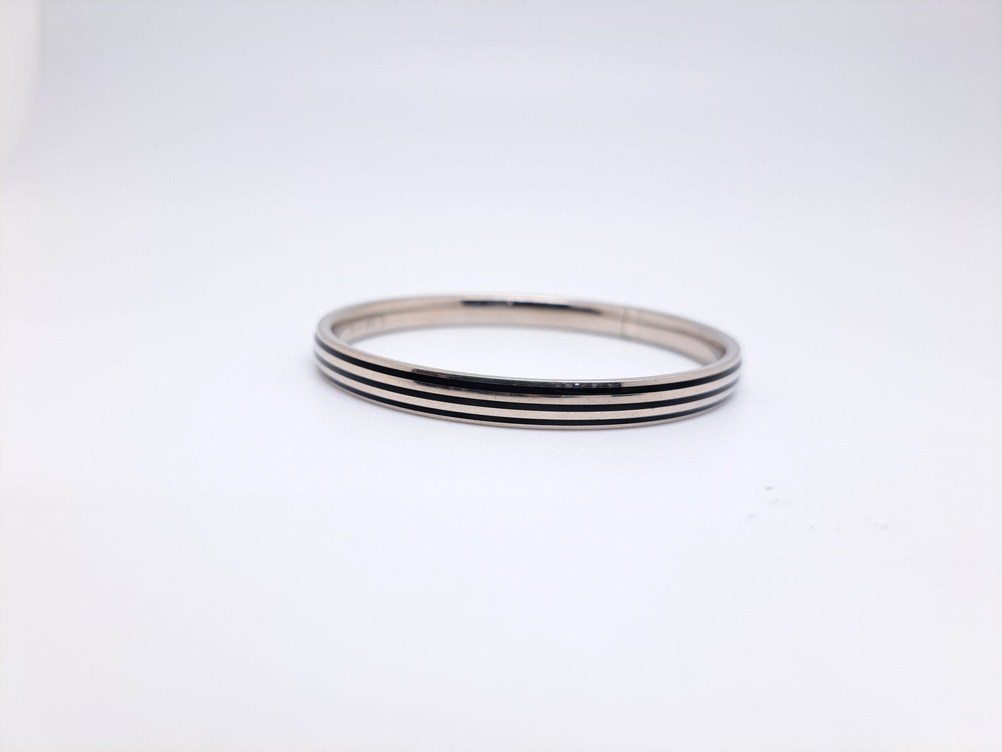 3 Lines Trending Black Enamel Kada