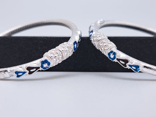 Weaving design Enamel Bangle for Kids