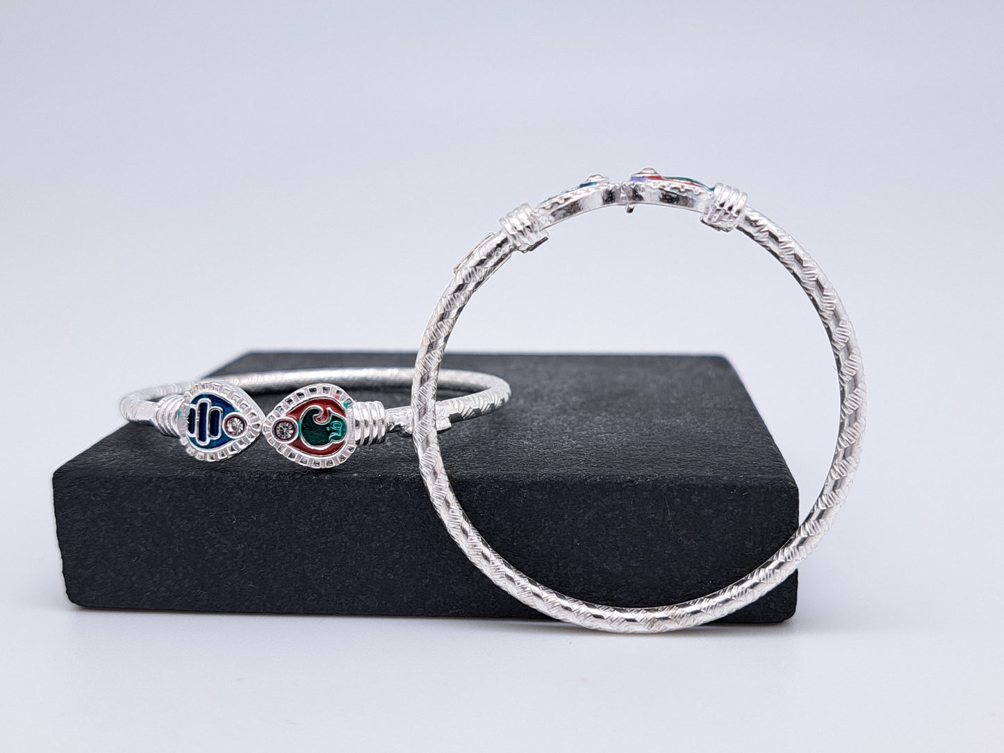 OM and Vel Enamel Bangle for Kids