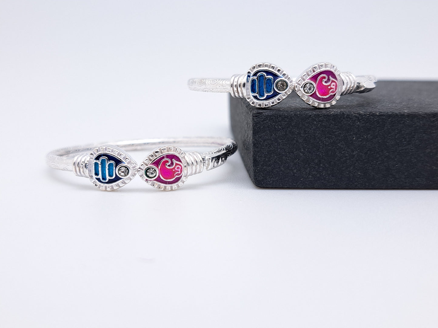 OM and Vel Enamel Bangle for Kids