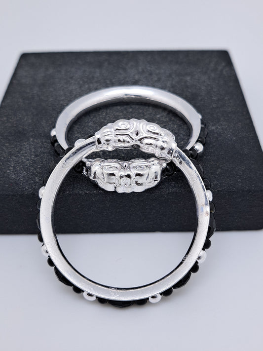 Black Bead Bangle for Kids