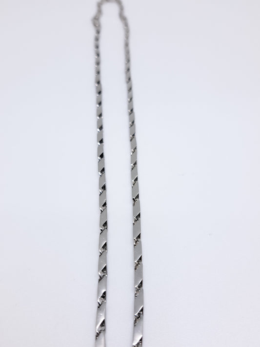 Rhodium Polish Box Chain
