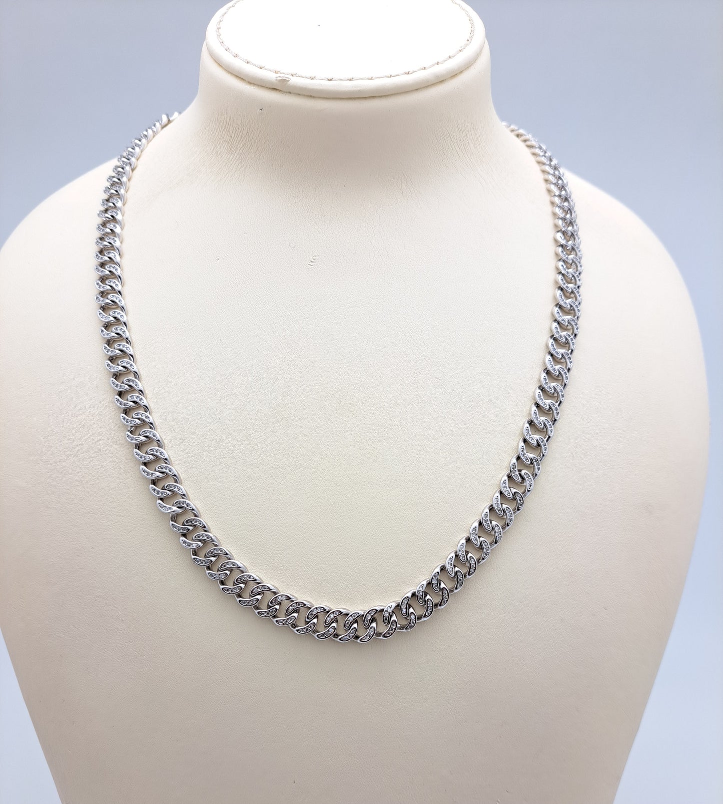 Antique polish Microstone Cuban Chain