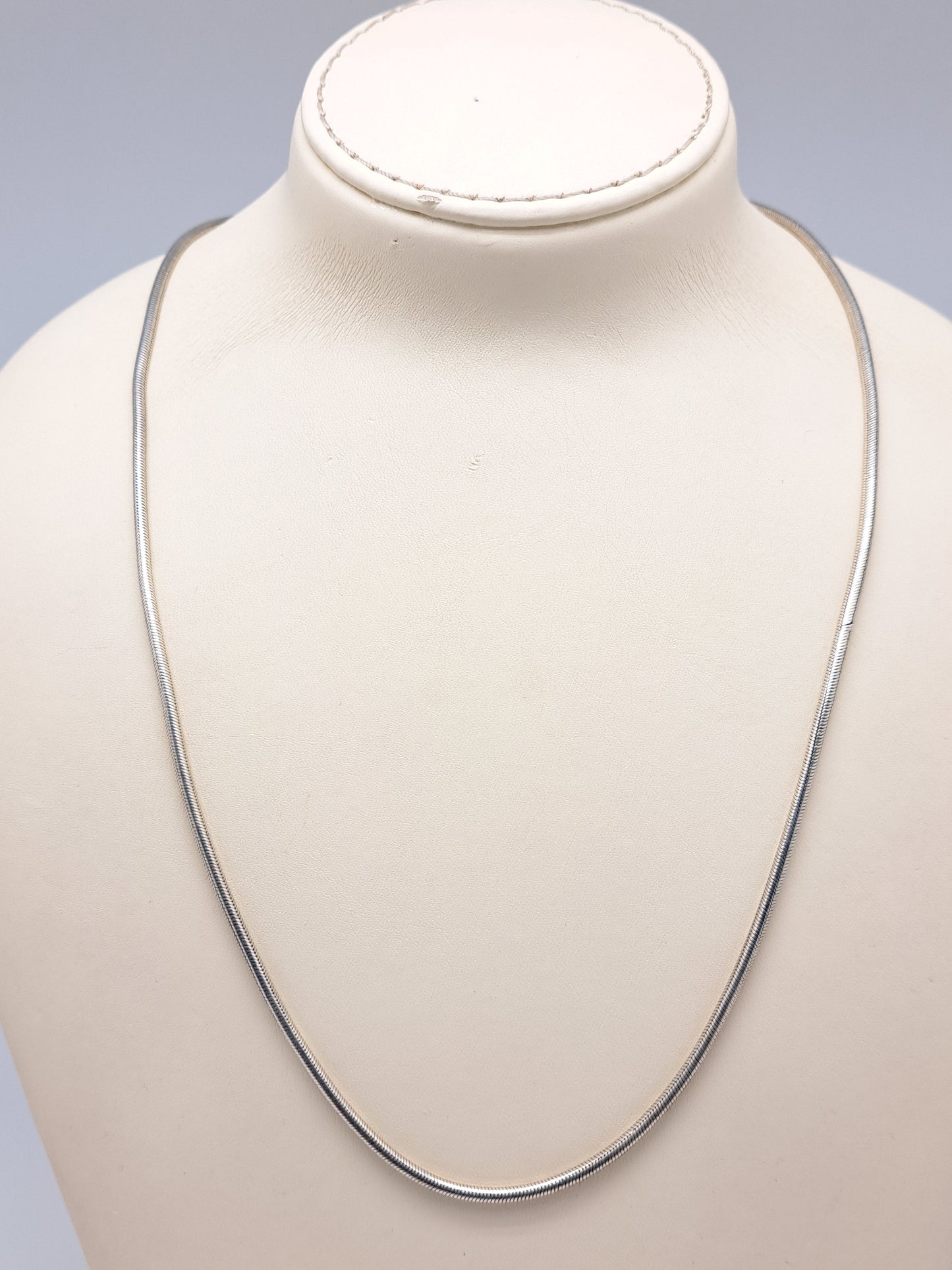 Antique Finish Silver Plain Chain