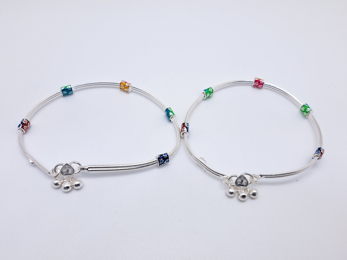 Multicolor Handpaint Anklet