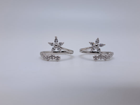 White AD Star Floral Metti