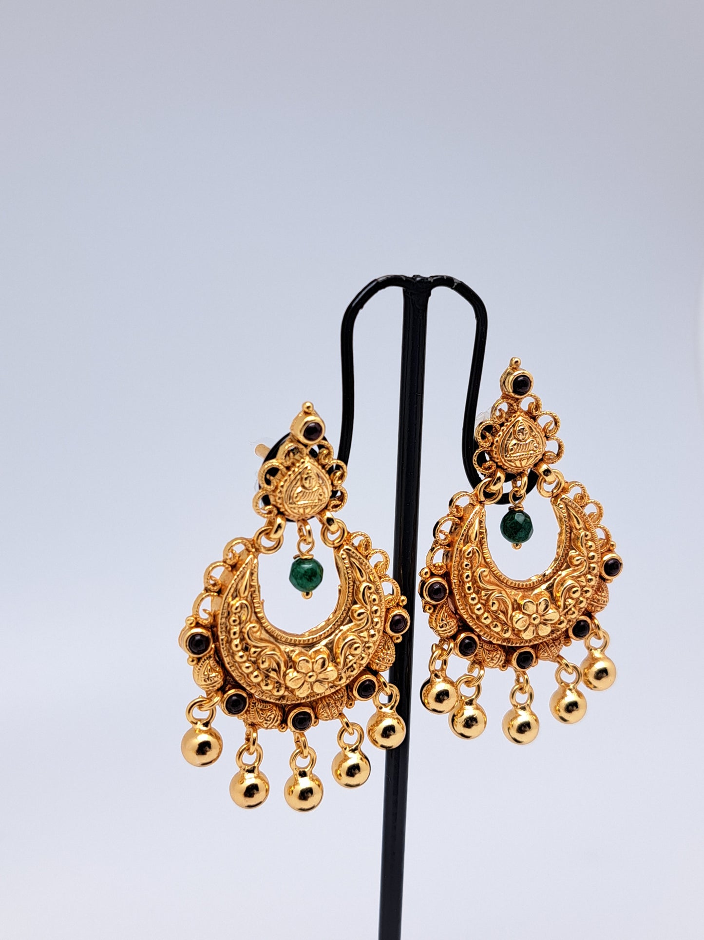 Gold Polish Lakshmi Chandbali