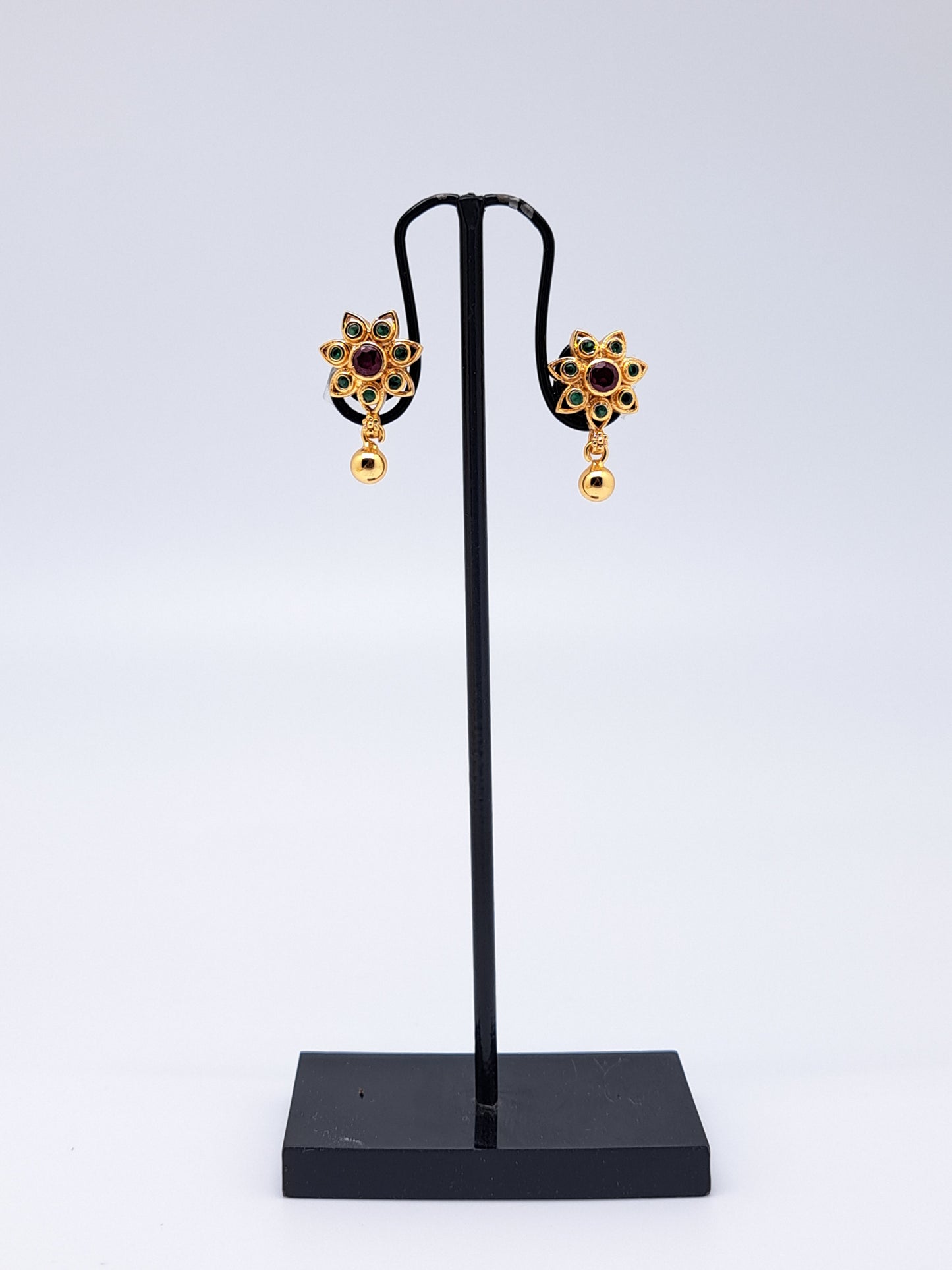 Gold Polish R&G Single Drop Stud