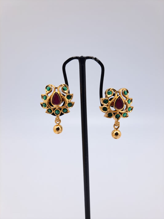 Gold Polish Duck shaped Stud