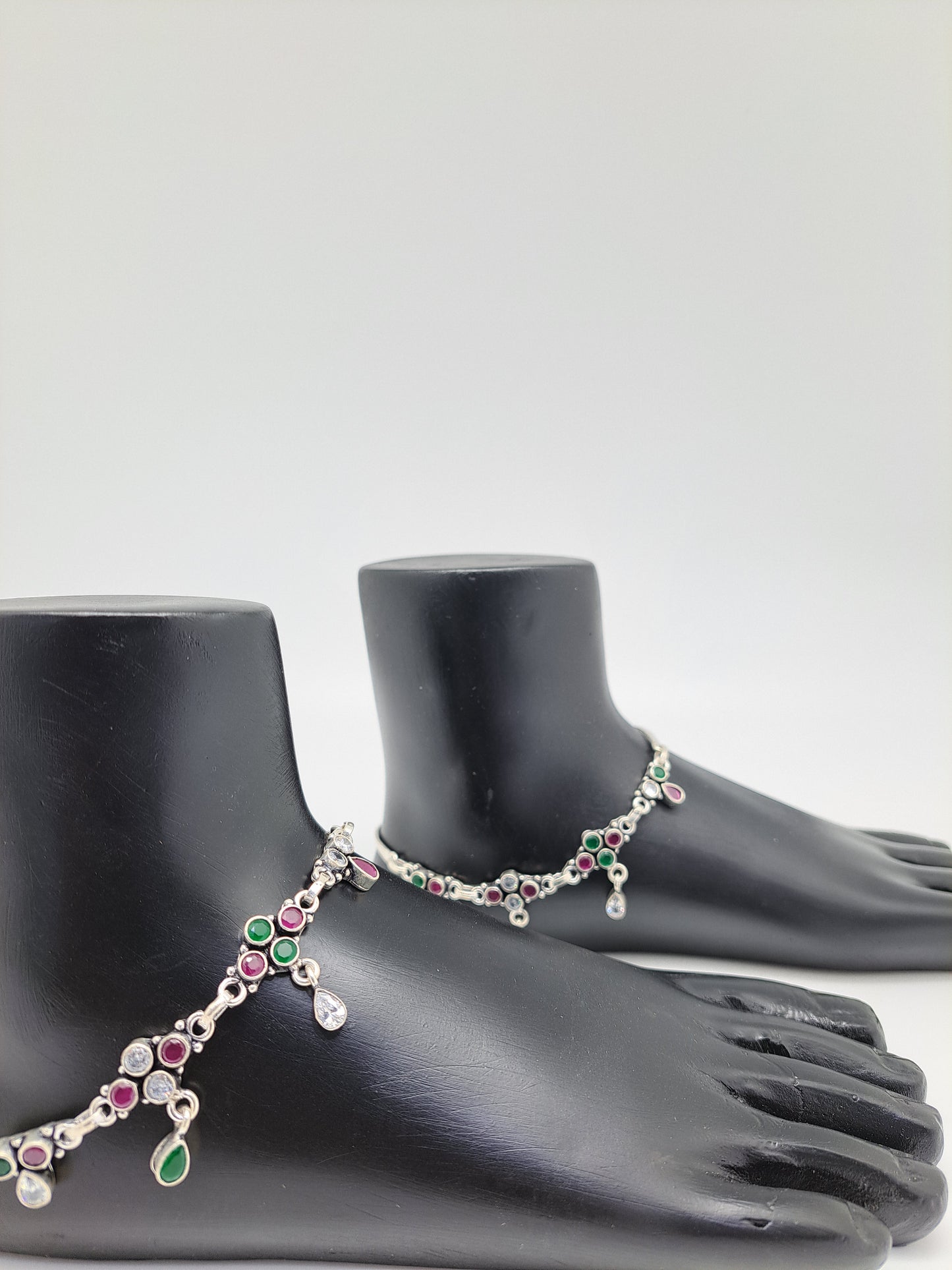Machine chain Drop Anklet