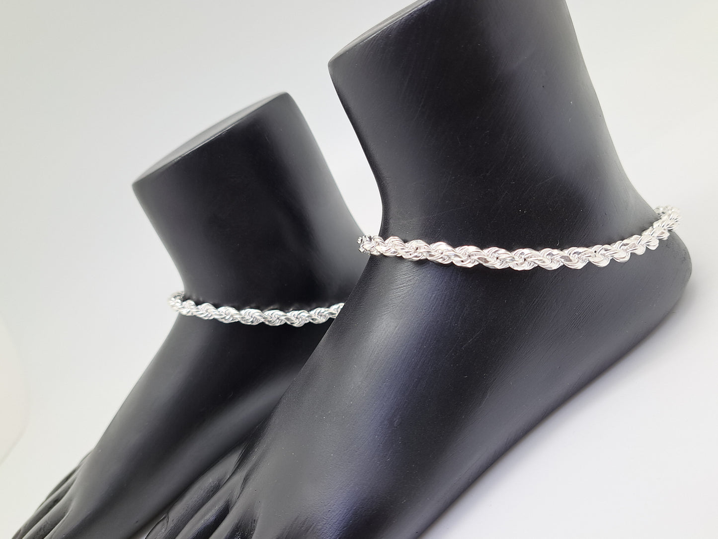 Twister Chain Plain Anklet