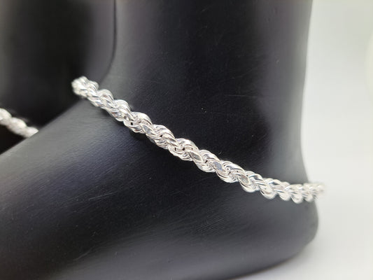 Rope Style Solid Anklet