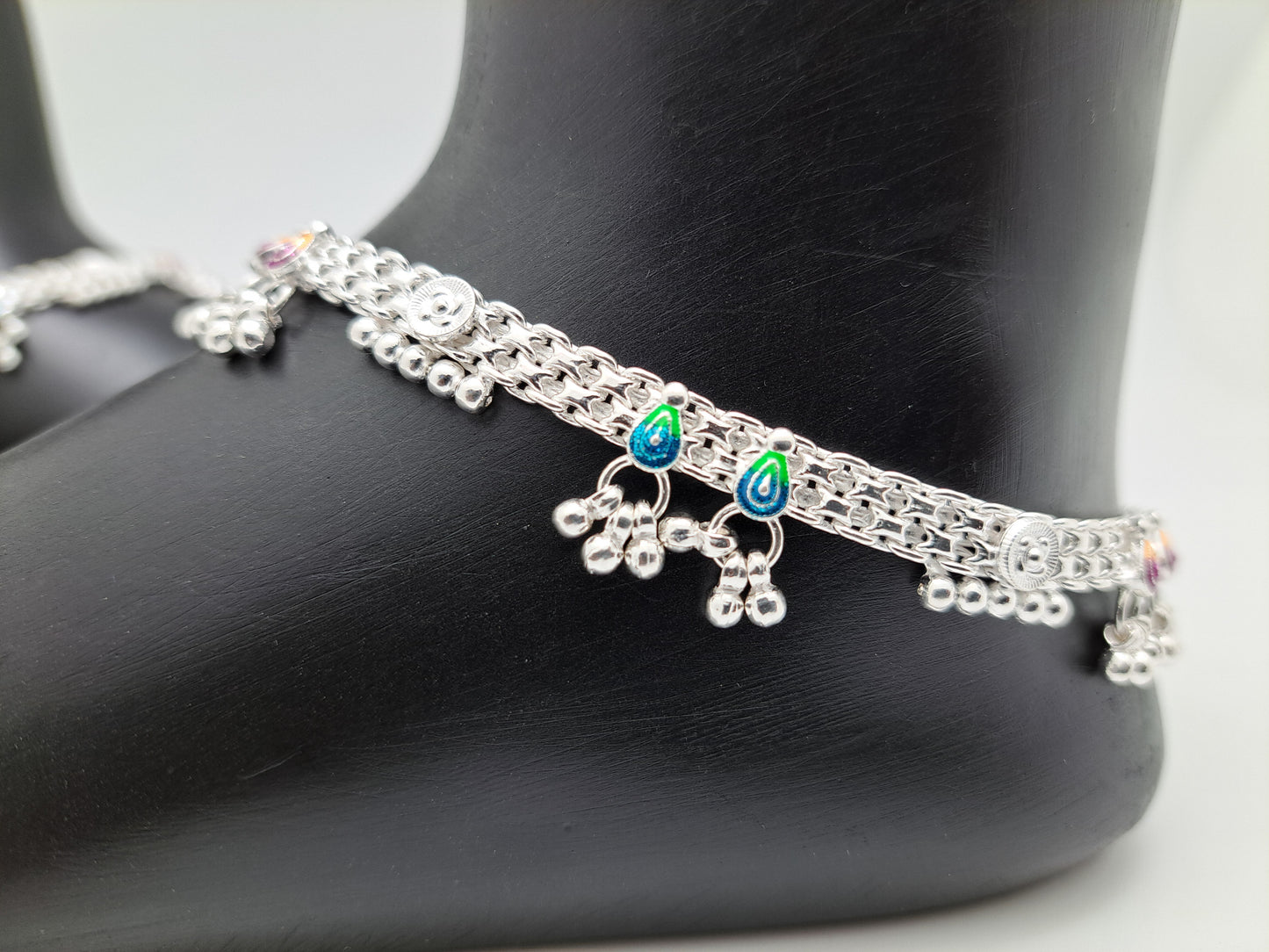Machine Chain Ball Hanging Anklet
