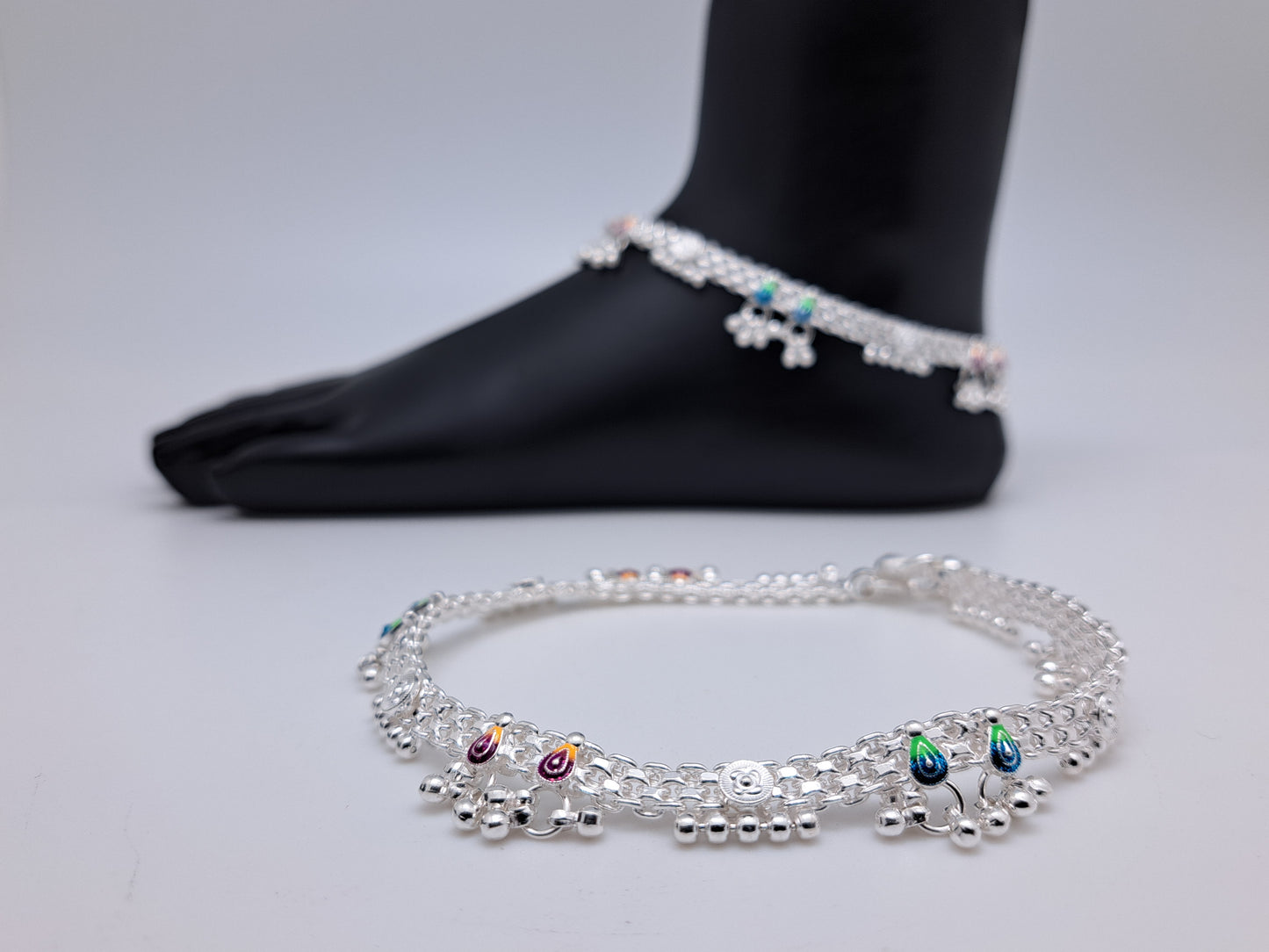 Machine Chain Ball Hanging Anklet