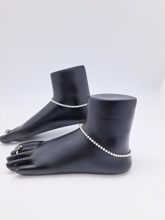Machine Balls Plain Anklet