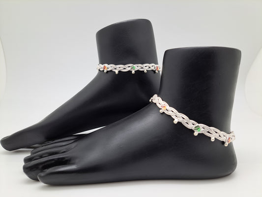 Color Enamel Knot Anklet