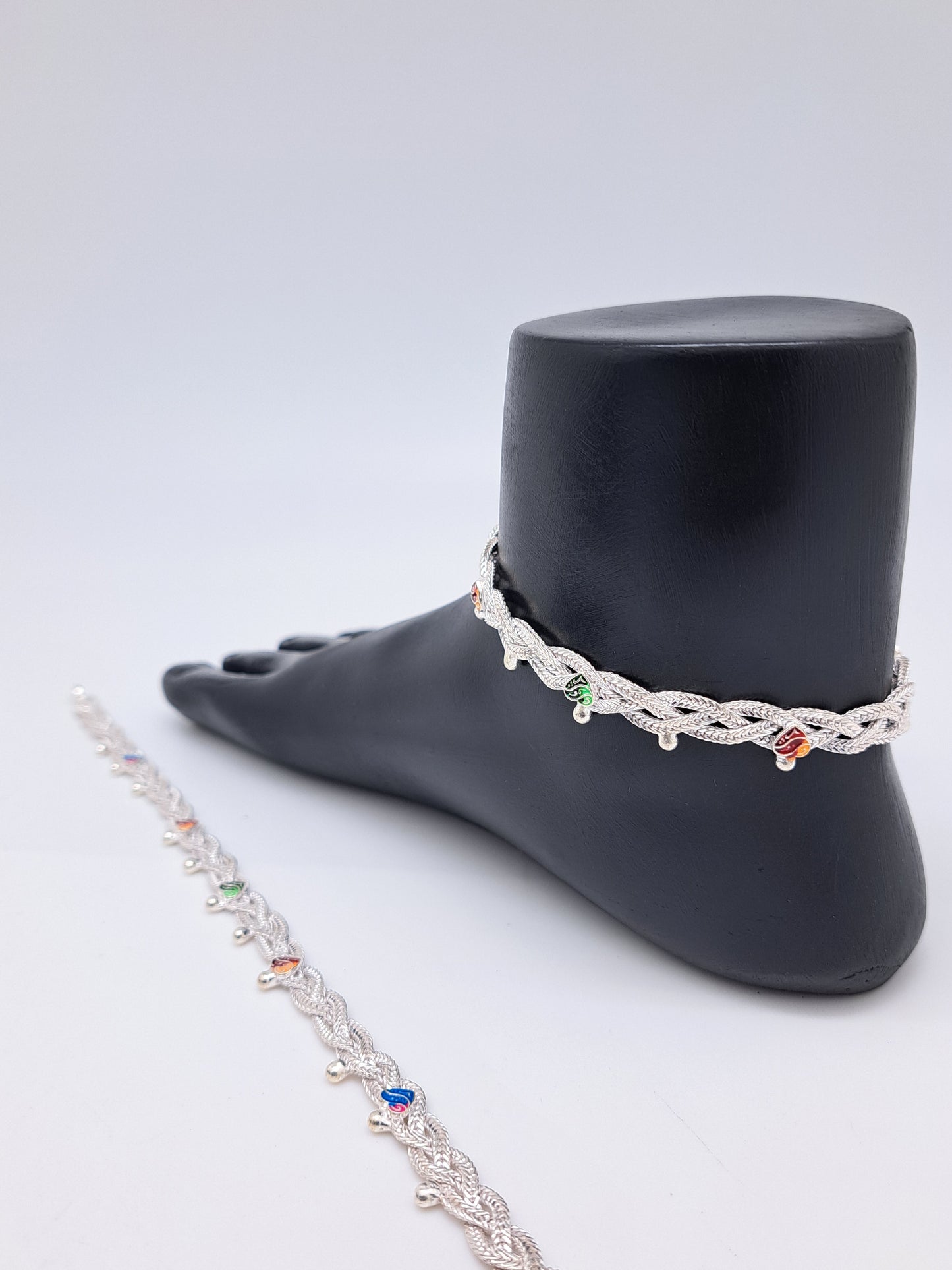 Color Enamel Knot Anklet