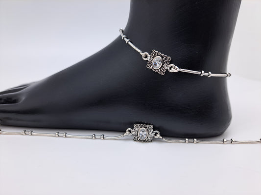 Thin chain Designer Antique Anklet