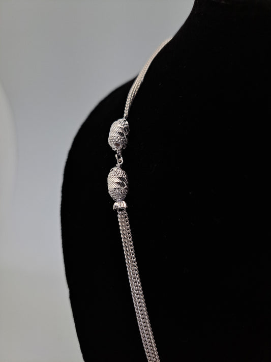 Silver Bunch Chain with Cutting balls