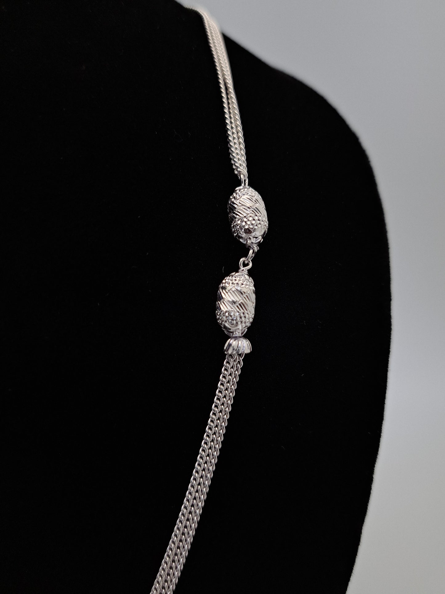 Silver Bunch Chain with Cutting balls