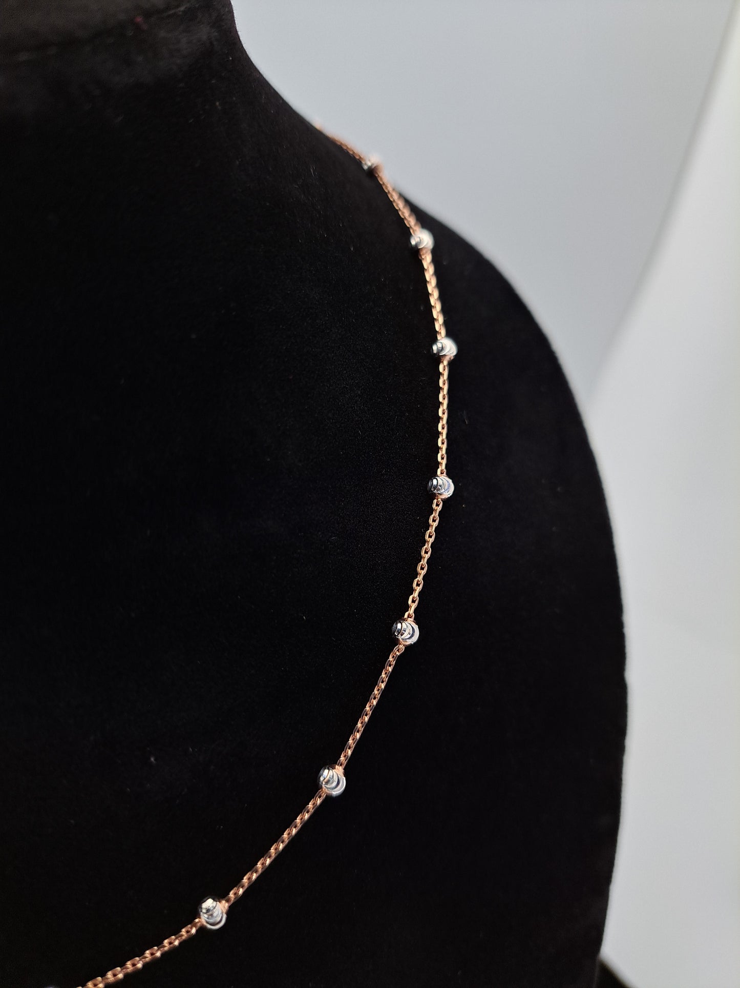 Rose gold and Rhodium Disco Chain