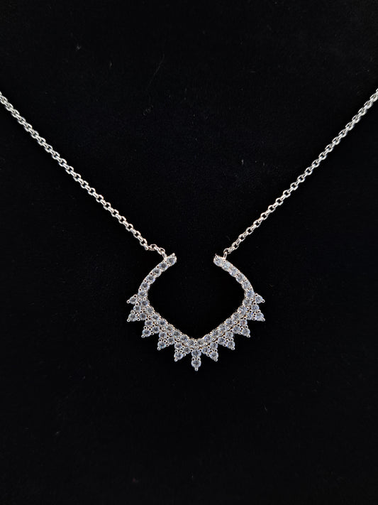 Silver Chain length adjustable with AD Pendant