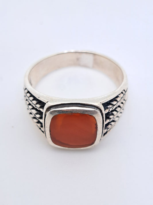 Agate Stone Turkey Ring