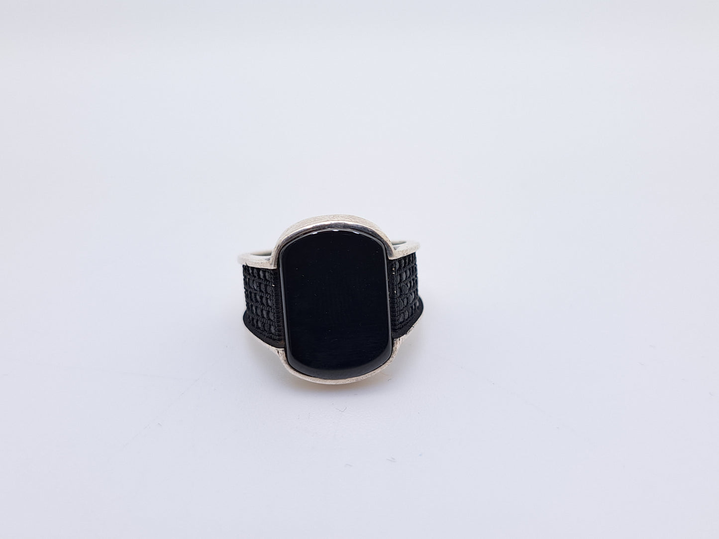 Rectangle Blackstone Turkey Ring