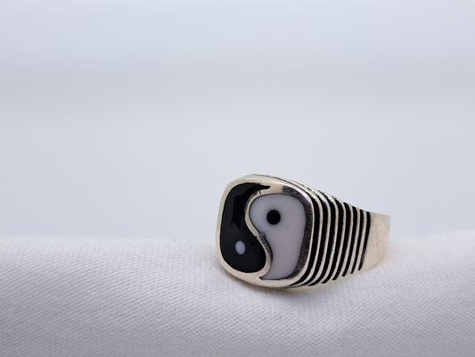 YingYang Silver Ring