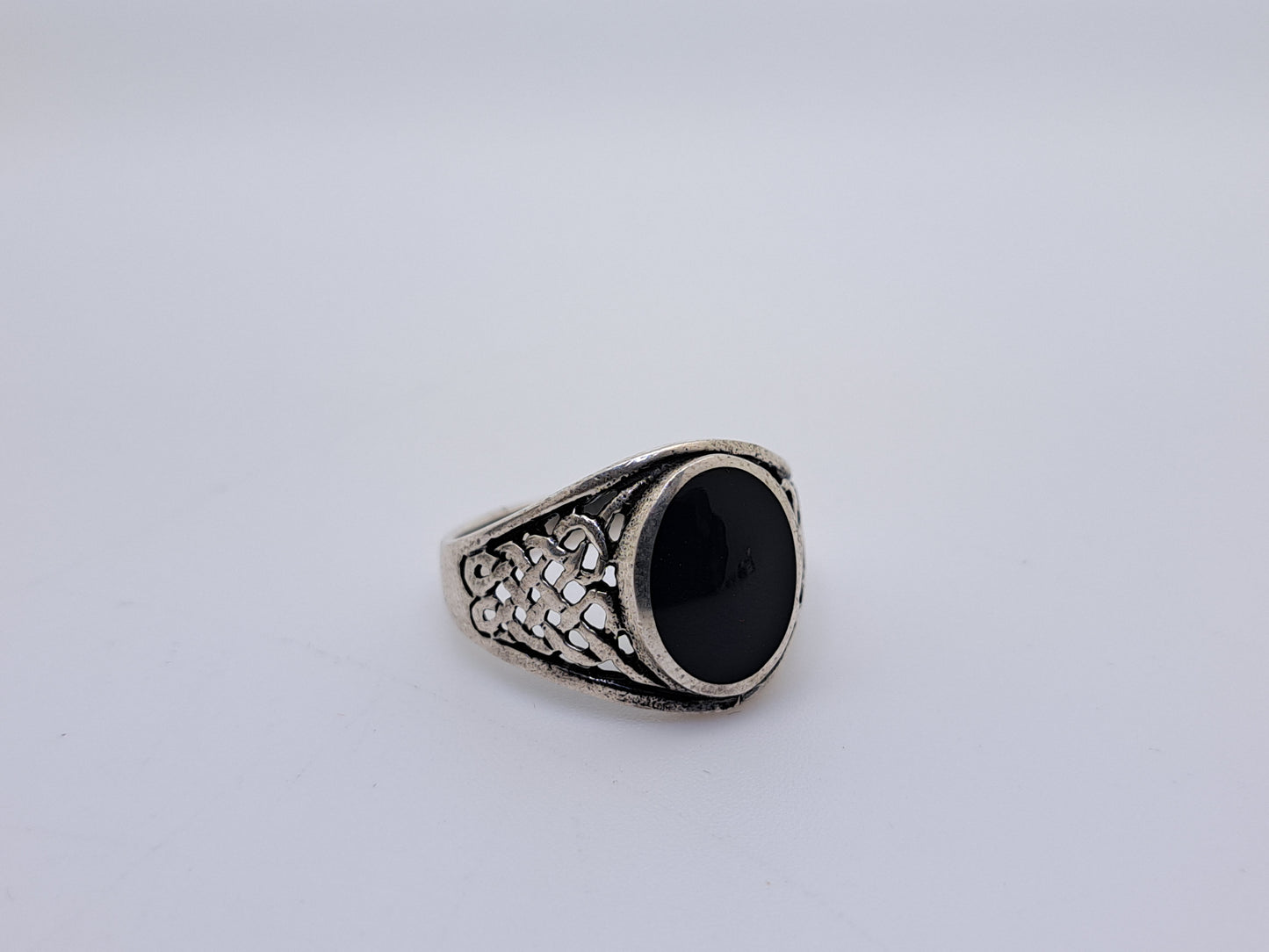 Onyx Black Stone Turkey Ring