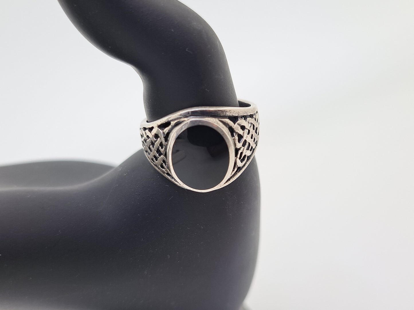Onyx Black Stone Turkey Ring