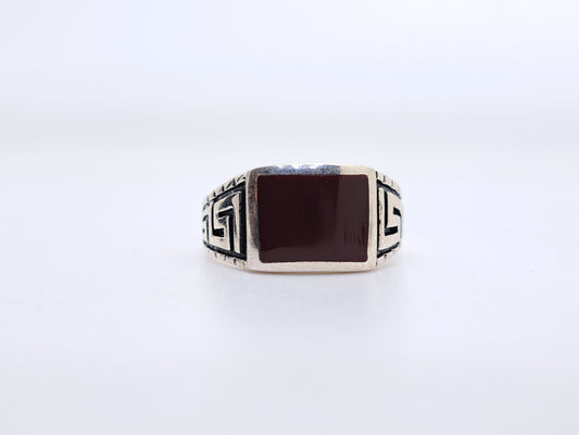 Red Stone Natural Turkey Ring