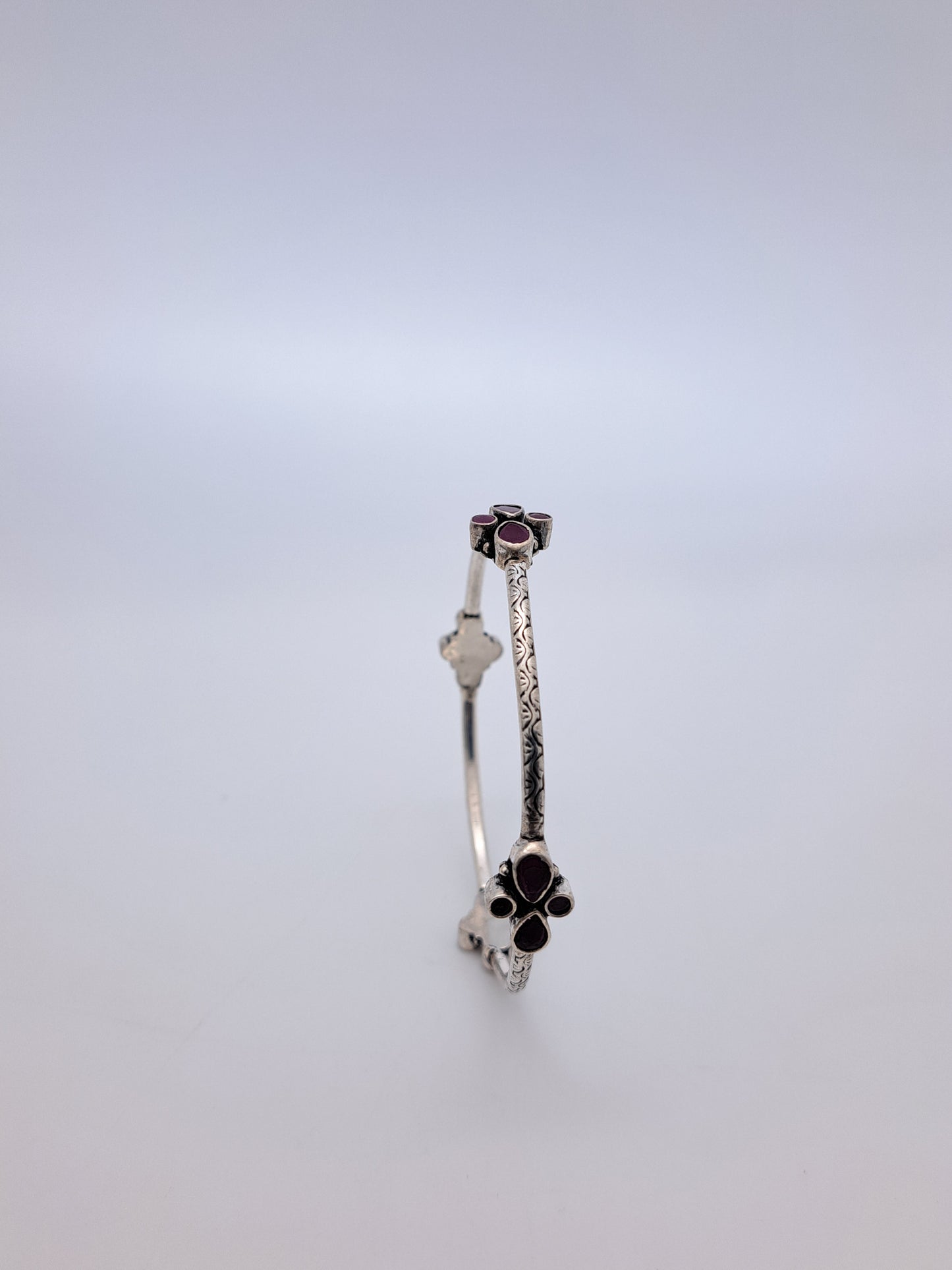 Ruby stone designed Single Bangle