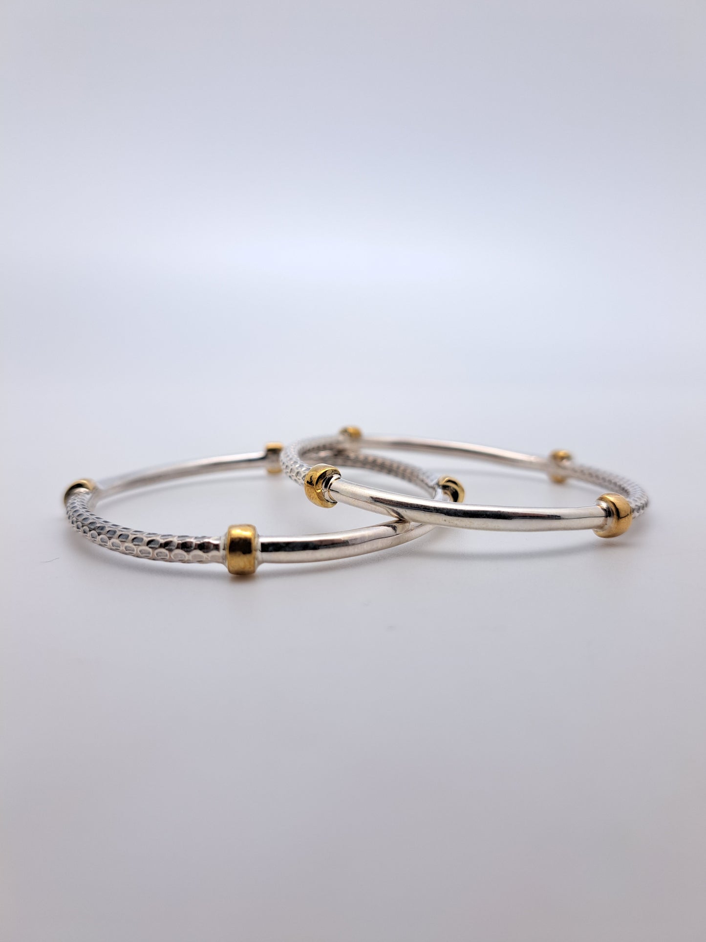2 in 1 Miller Design Gold Color Beads Bangle