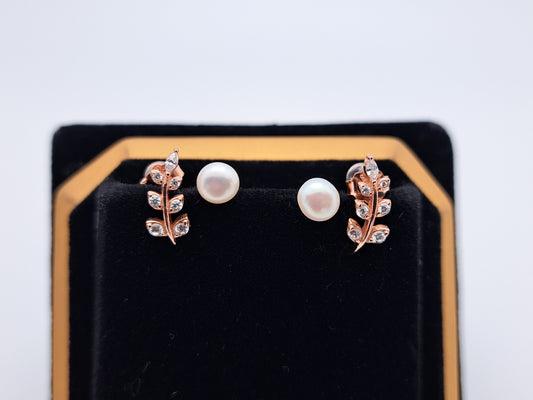 RG Pearl and white Zr.Stud