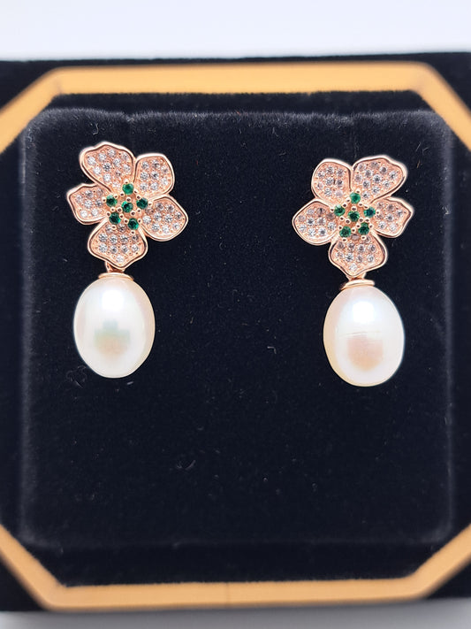 RG Floral Jimki with Pearl drop