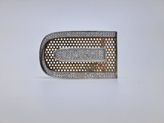 92.5 Antique finish Belt Buckle with ZR.stone