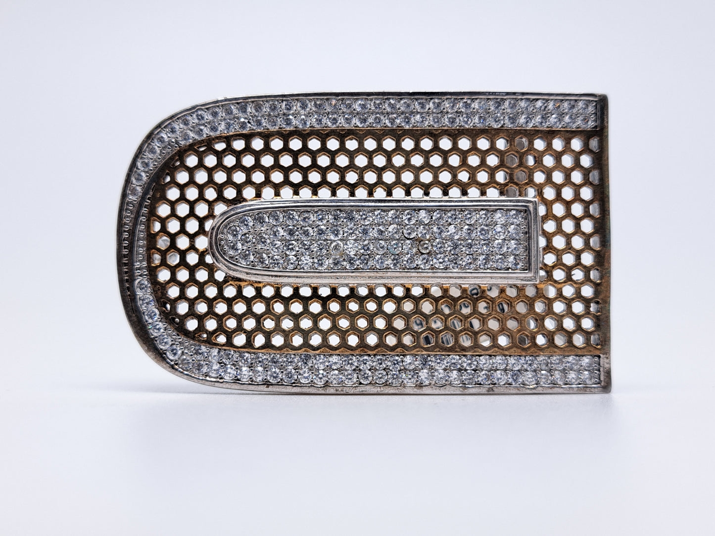 92.5 Antique finish Belt Buckle with ZR.stone