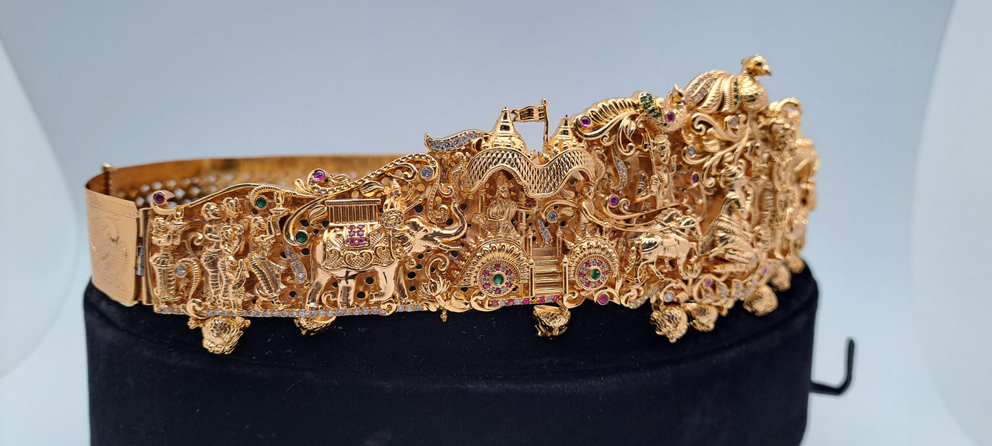 Gold Plated Geetha Ubadesam Nagas Odiyanam(Price on Request)